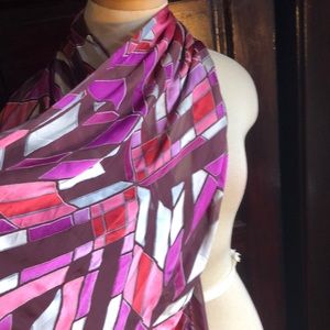 Coldwater Creek /stained glass look/rayon and silk blend/ long/ Valentine's Day